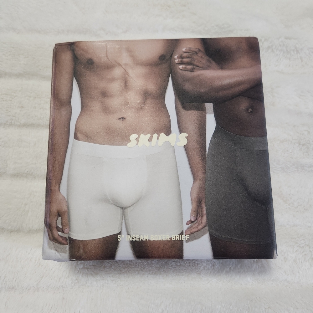 Skims Stretch Ultra Soft 5" Inseam Boxer Brief 3-Pack - Size L Modal New
